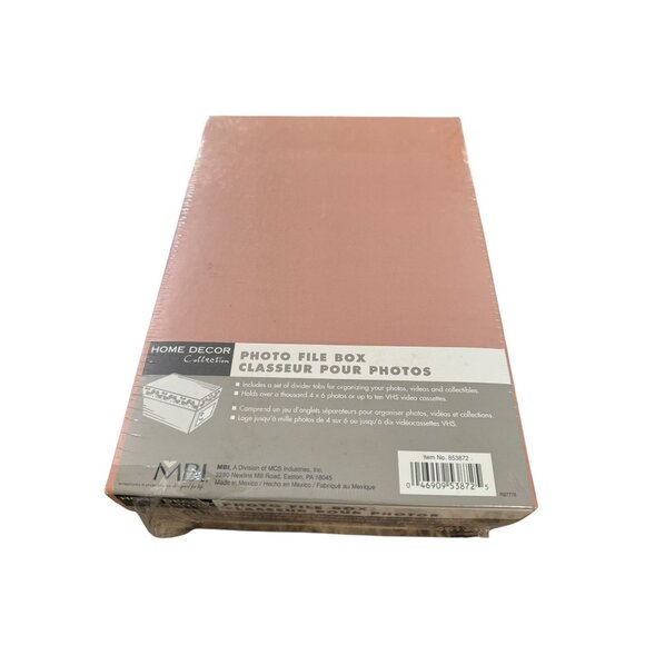 MBI Home Decor Collection Paisley Photo File Box With Index Cards & Dividers - Picture 6 of 10